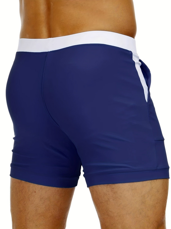 Quick-drying men's swim shorts with breathable design – Elias