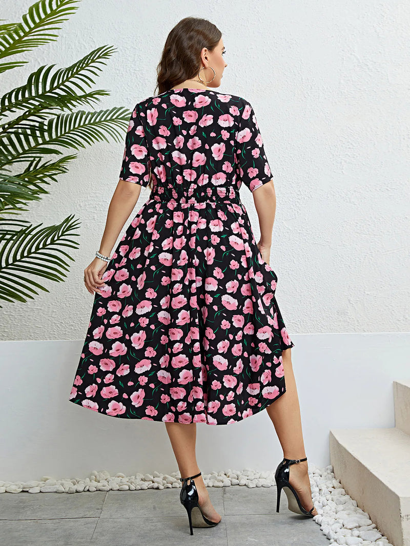 Sammy Jackson™ Meredith Plus-Size Dress | Summer & Cheerful