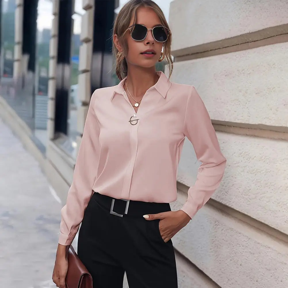 Trendy Women's Chiffon Blouse - Amélie