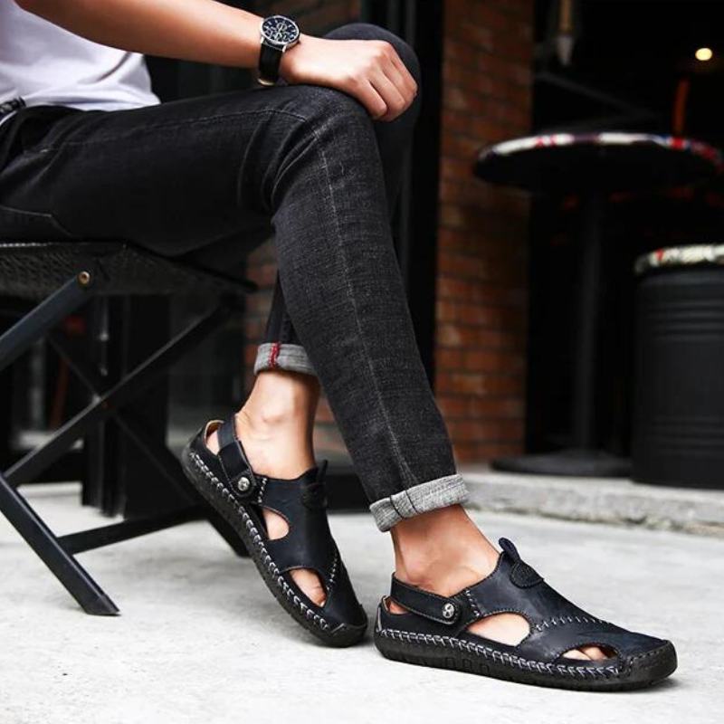 Orthopedic Leather Men's Sandals – Marco