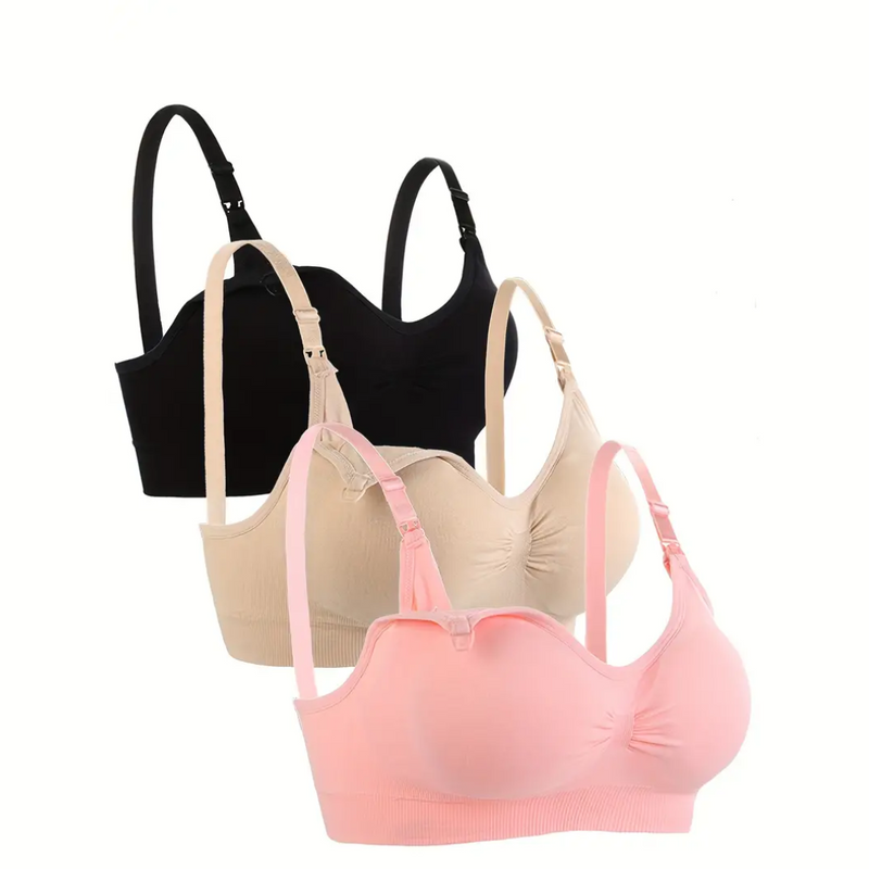 Comfortable Nursing Bra (Set of 3) – NurtureFit