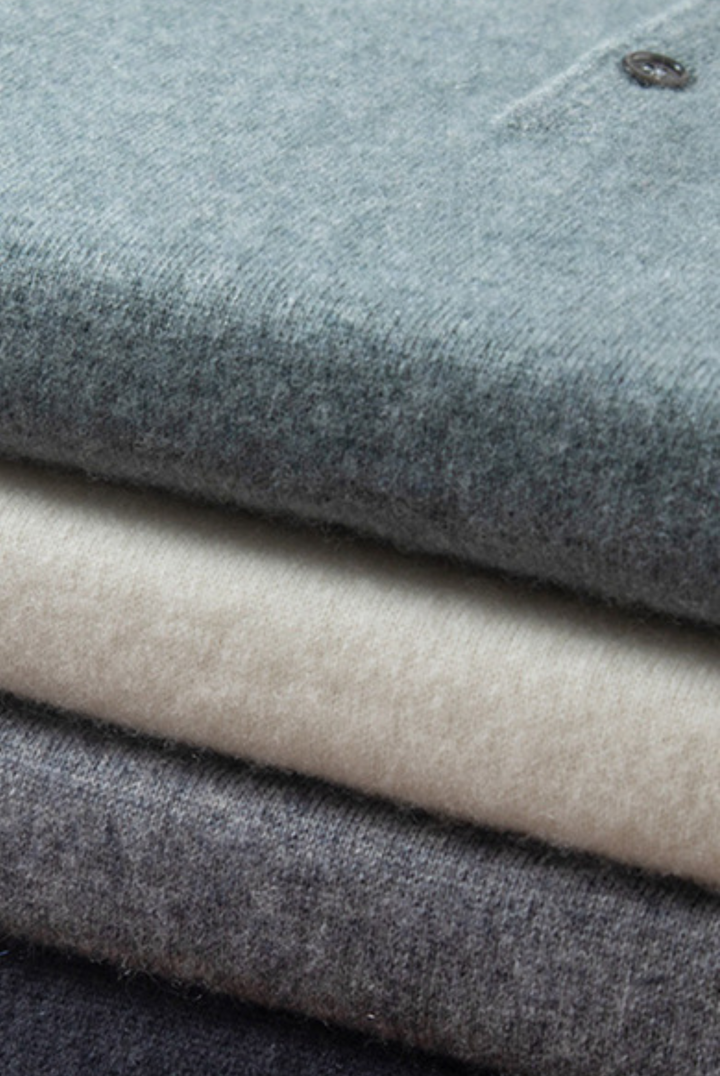 Stylish men's polo made of cashmere-merino wool – Renzo