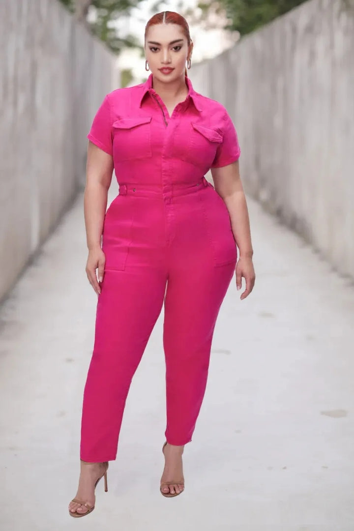 Sammy Jackson™ Isa Plus Size Jumpsuit | Stylish & Casual