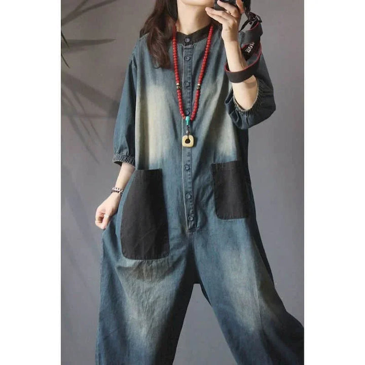 Sammy Jackson™ Silke Plus Size Jumpsuit | Denim & Stylish