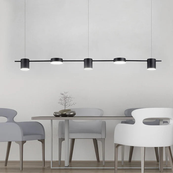 Nowoczesna aluminiowa lampa wisząca - AuraDrum