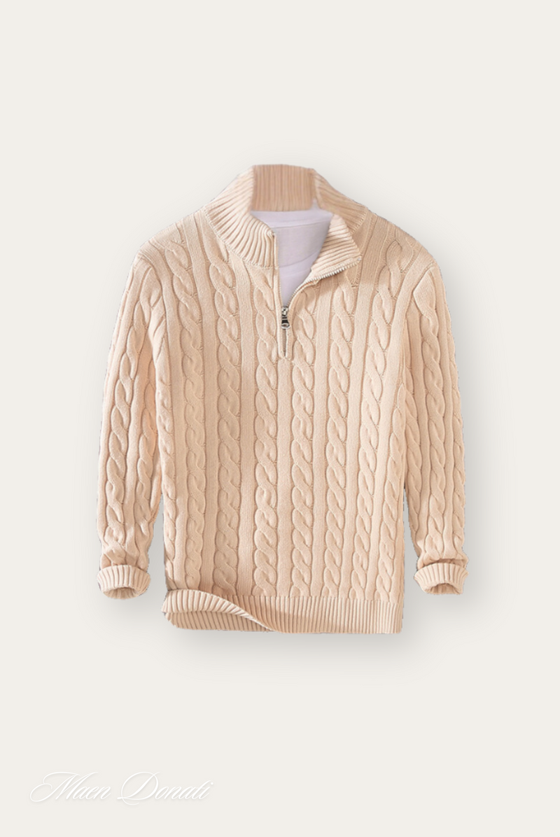 Knitted Men's Turtleneck Sweater - Ethan