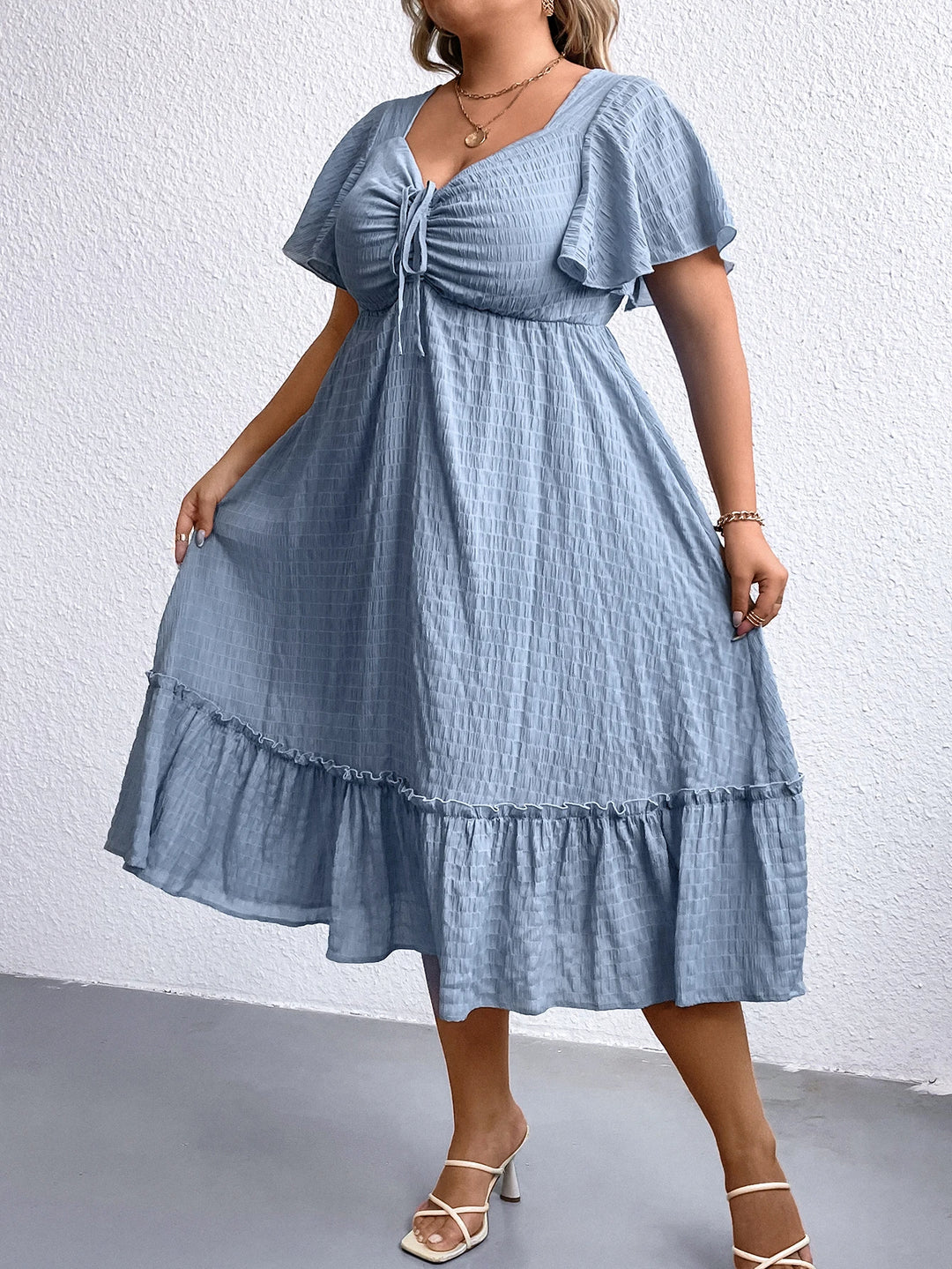 Sammy Jackson™ Zandra Plus-Size Zomerjurk | Vintage & Stijlvol