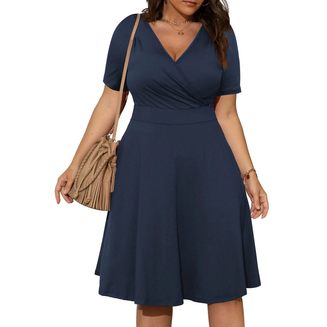 Sammy Jackson™ Georgie Plus-Size Summer Dress | Formal & Stylish