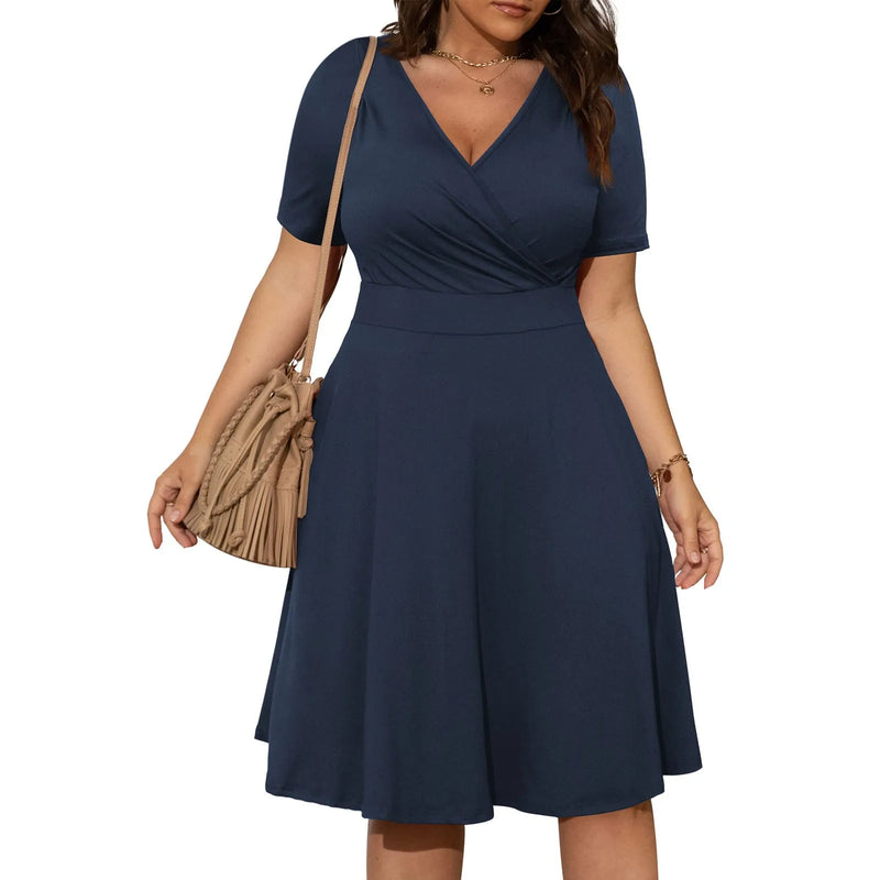 Sammy Jackson™ Georgie Plus-Size Summer Dress | Formal & Stylish