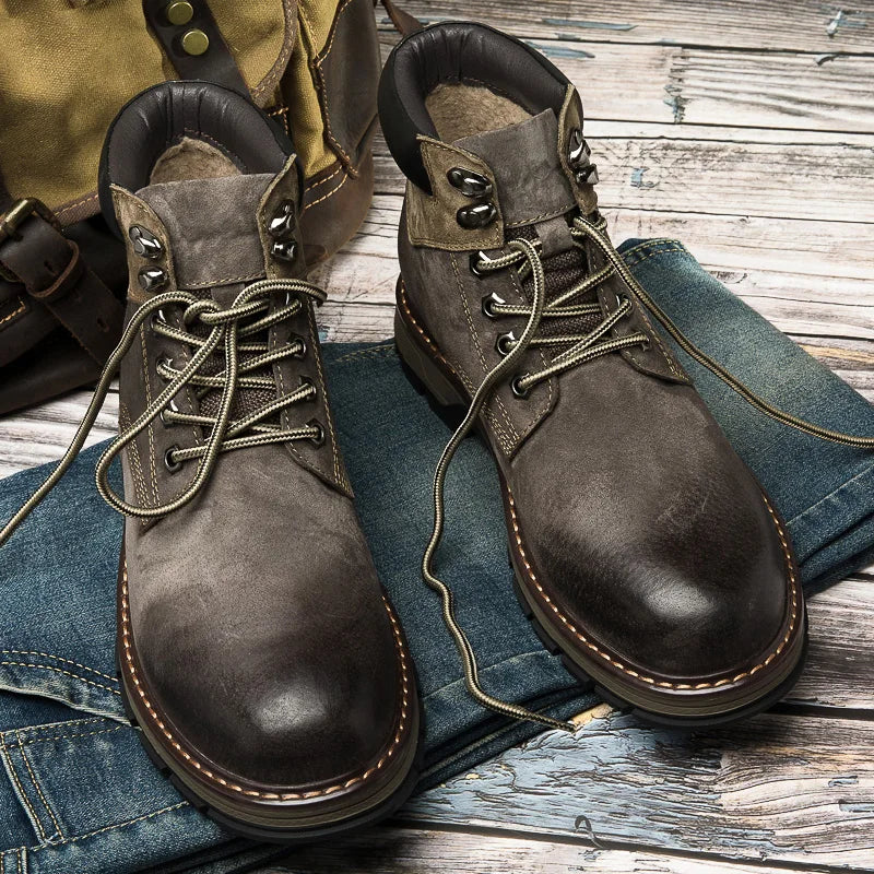 Sammy Jackson™ Leather Winter Shoes | True winter warmers