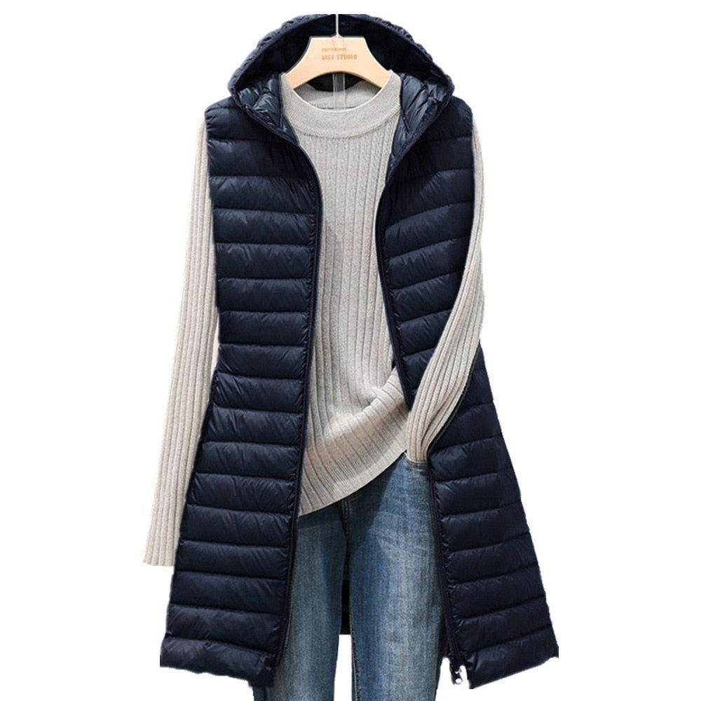 Comfortable Long Women's Bodywarmer - Rianne