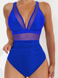 Women's swimsuit with mesh and push-up effect – Chiara