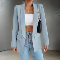 Stijlvolle Damesblazer van Polyester-Katoen - SophieBlaze