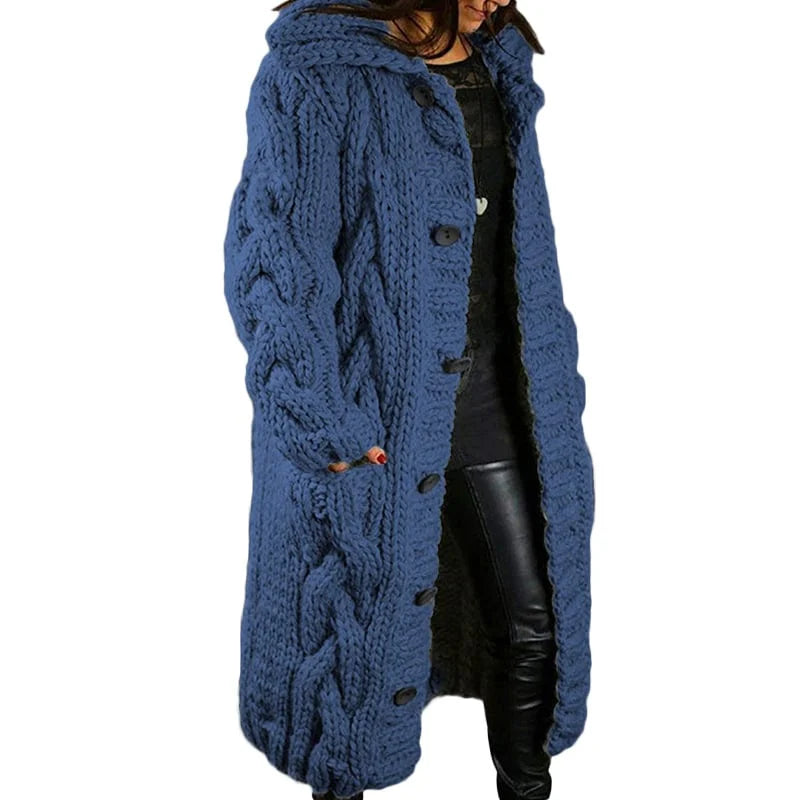 Comfortable Thick Knitted Cardigan - Emma