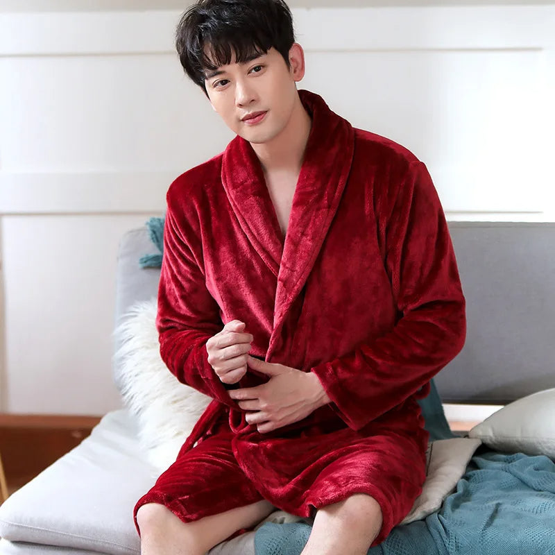 Sammy Jackson™ SnuggleUp Badjas | Fleecebadjas voor mannen