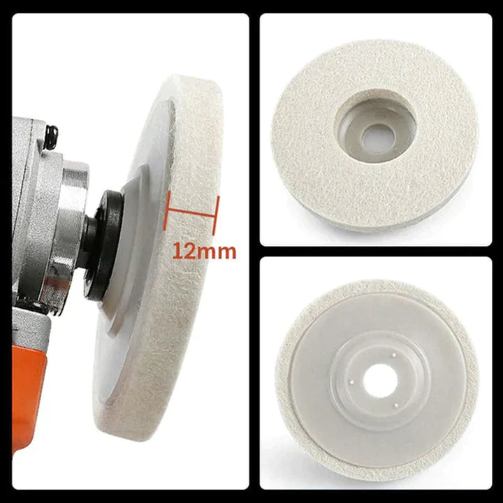 Set of 3 Wool Polishing Pads – Polistra