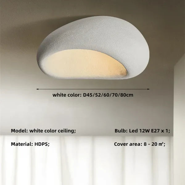 Natural Wabi Sabi Ceiling Lamp - SereneAura
