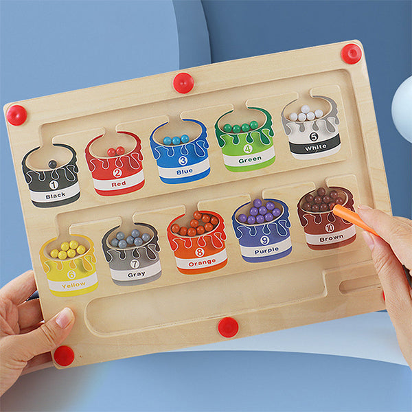 Magnetic Learning Maze for Color and Number Recognition - MazeMagic