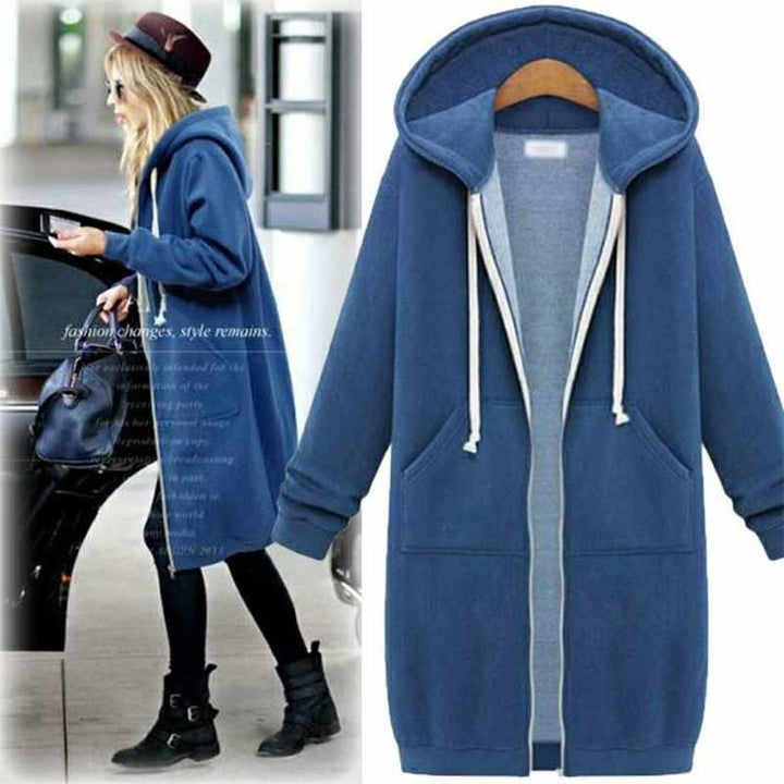 Casual Lang Damesvest - CozyZip