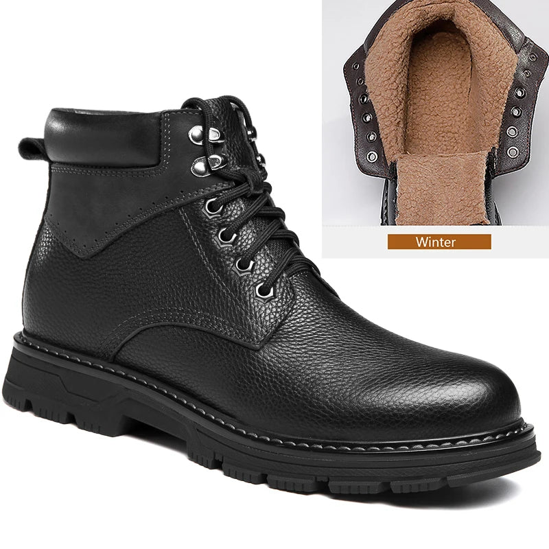 Sammy Jackson™ Leather Winter Shoes | True winter warmers