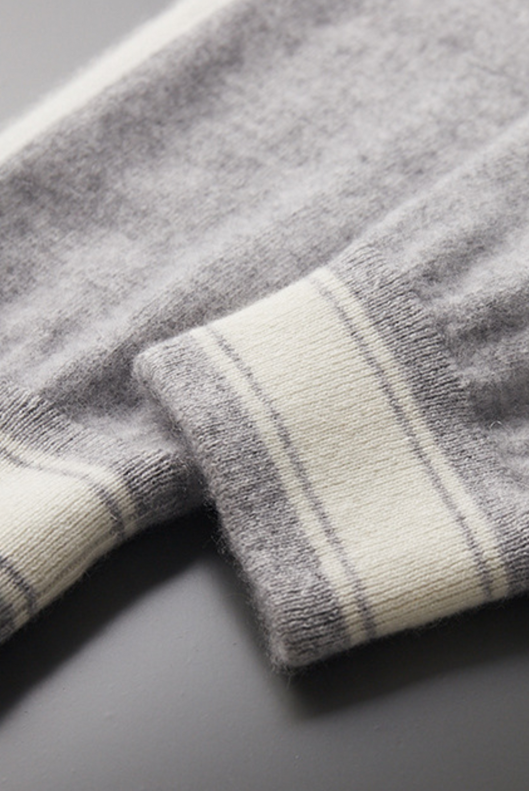 Light Gray Cashmere Merino Wool Set – Romano