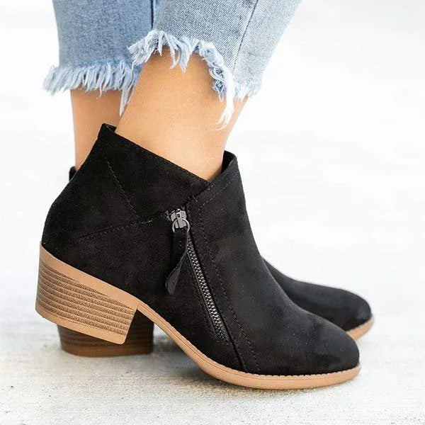 Orthopedic Leather Ankle Boots - Helena