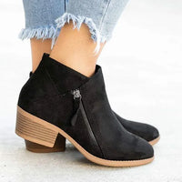 Orthopedic Leather Ankle Boots - Helena