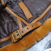 Sammy Jackson™ Milan Leather Aviator Jacket | Tough and warm leather jacket