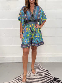 Sammy Jackson™ Odette Plus Size Playsuit | Vintage & Stijlvol