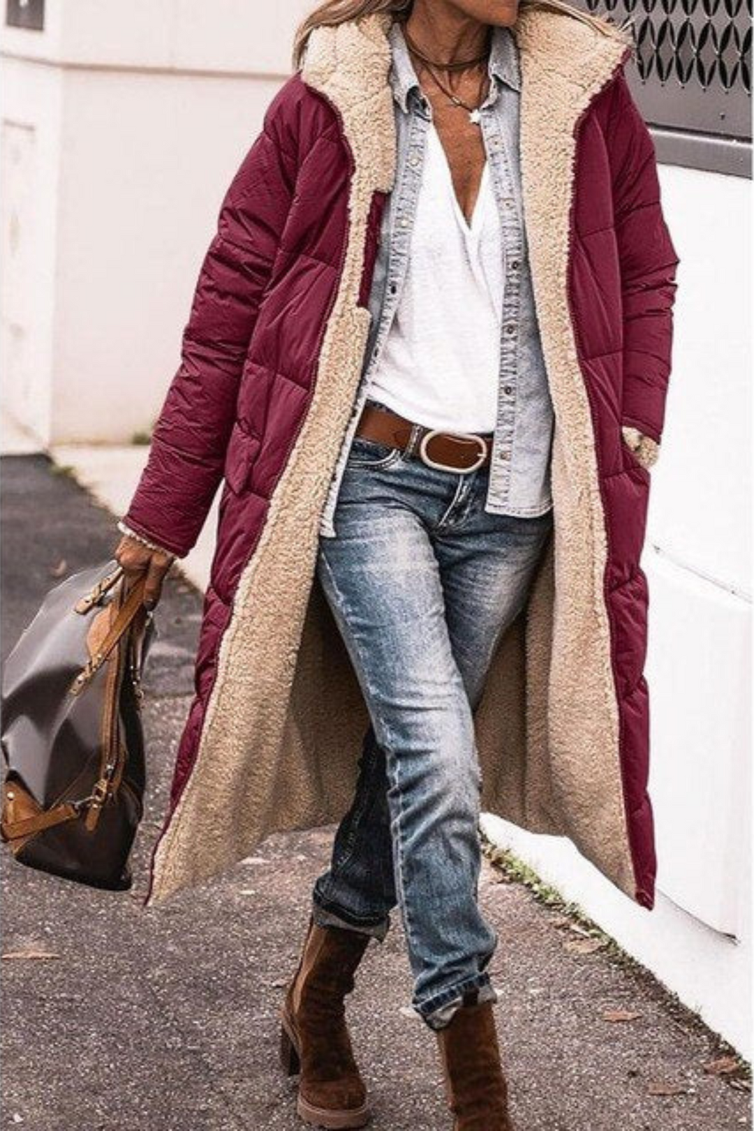 Trendy Reversible Women's Winter Coat - Sofia
