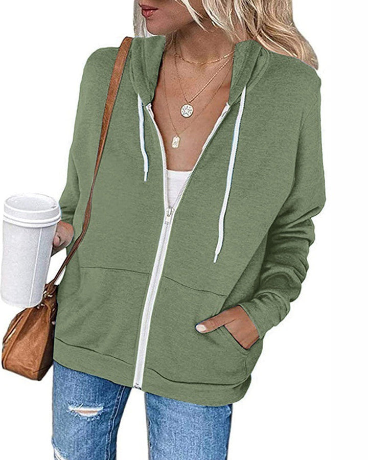 Solid Women's Cardigan with Pockets - Emma