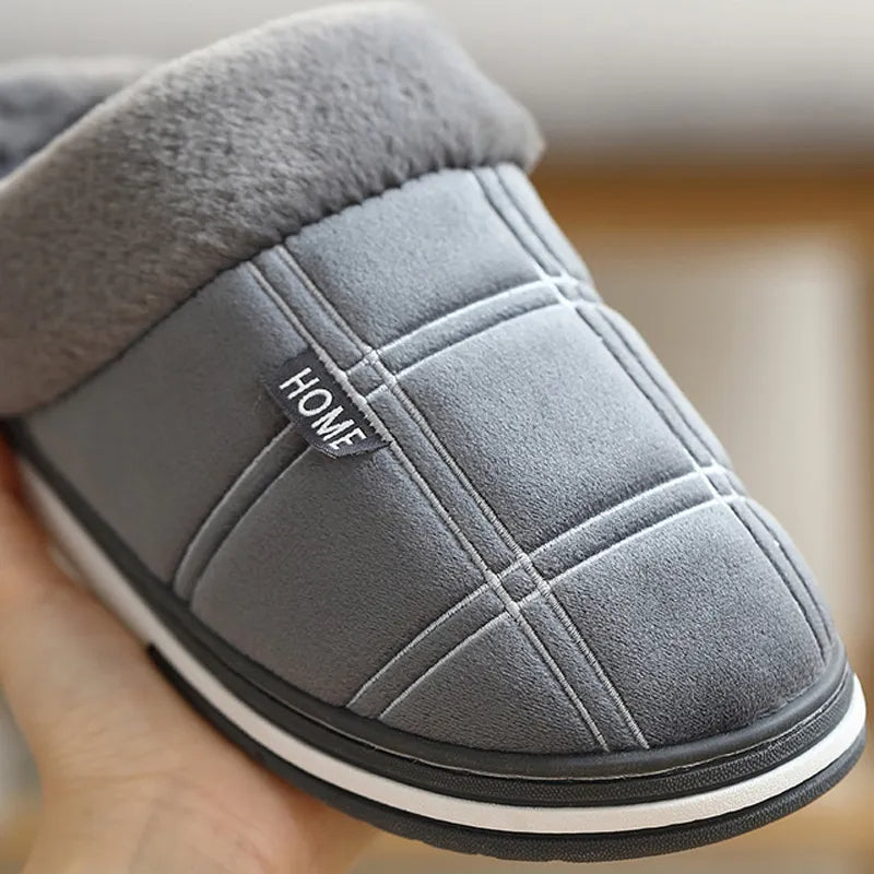 Sammy Jackson™ Check Instappers | Fluweelzachte geruite pantoffels