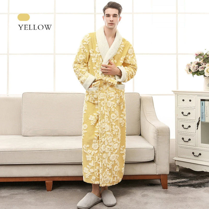 Sammy Jackson™ Szlafrok Jacquard | Ciepły i wygodny szlafrok z polaru
