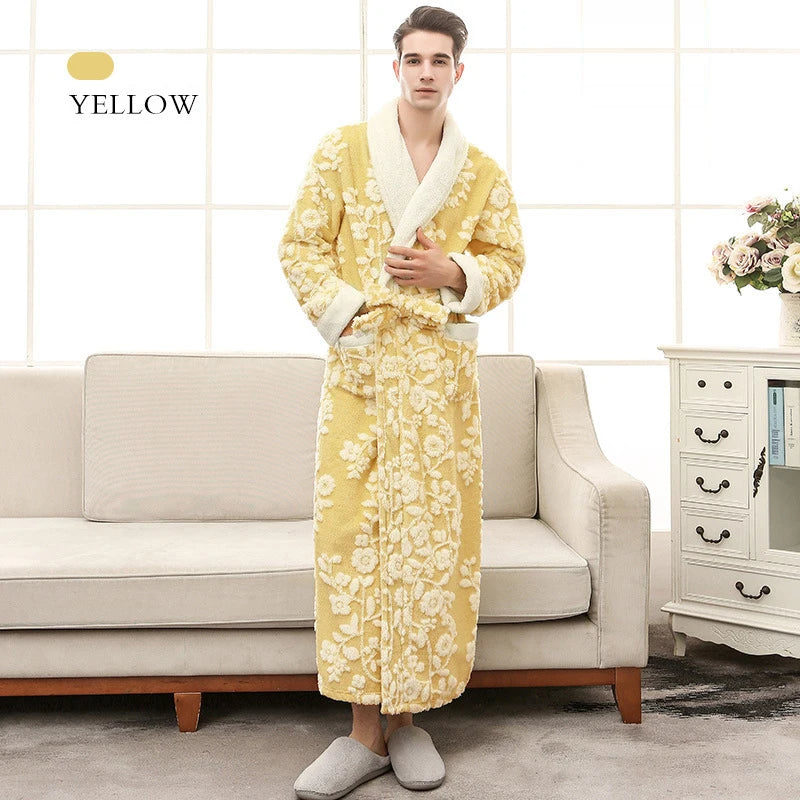 Sammy Jackson™ Szlafrok Jacquard | Ciepły i wygodny szlafrok z polaru