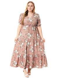 Sammy Jackson™ Marga Plus-Size Summer Dress | Stylish & Floral
