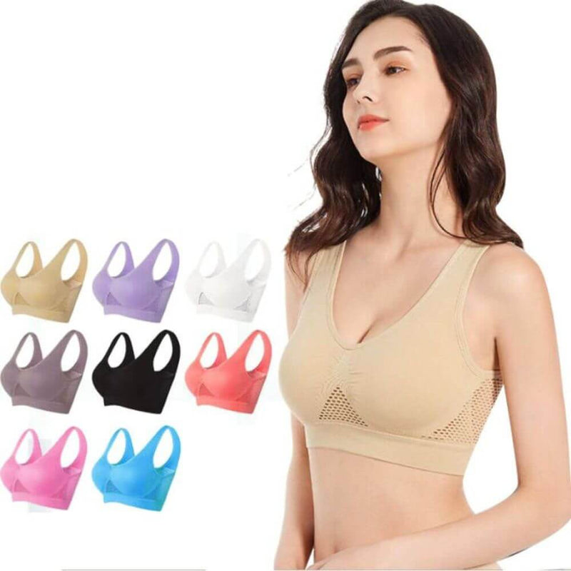 Breathable Mesh Sports Bra - Sofia