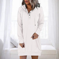 Minimalist Long Women's Hoodie – Valeria