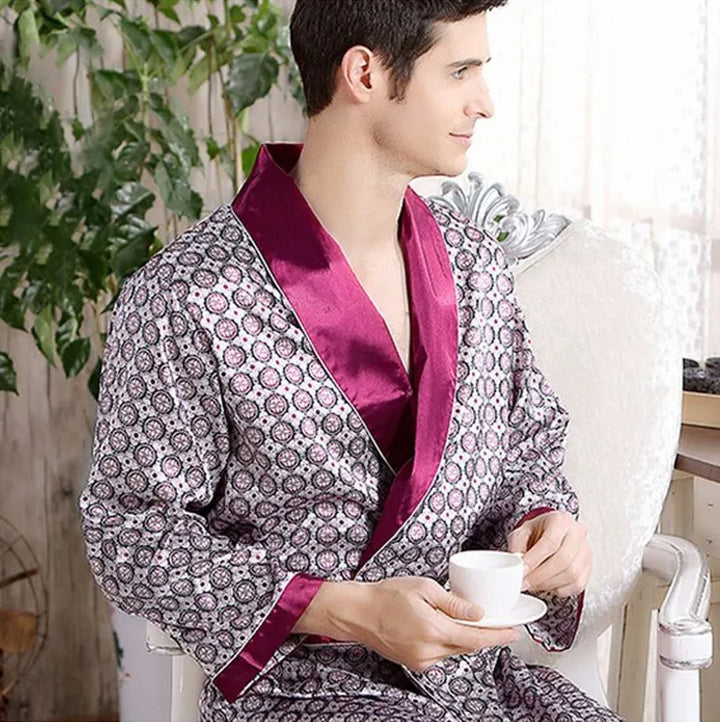 Sammy Jackson™ Satin Deluxe Robe | Trendy satin robe