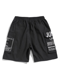 Heren Zomer Shorts met Letterprint Streetstyle Look - Milan