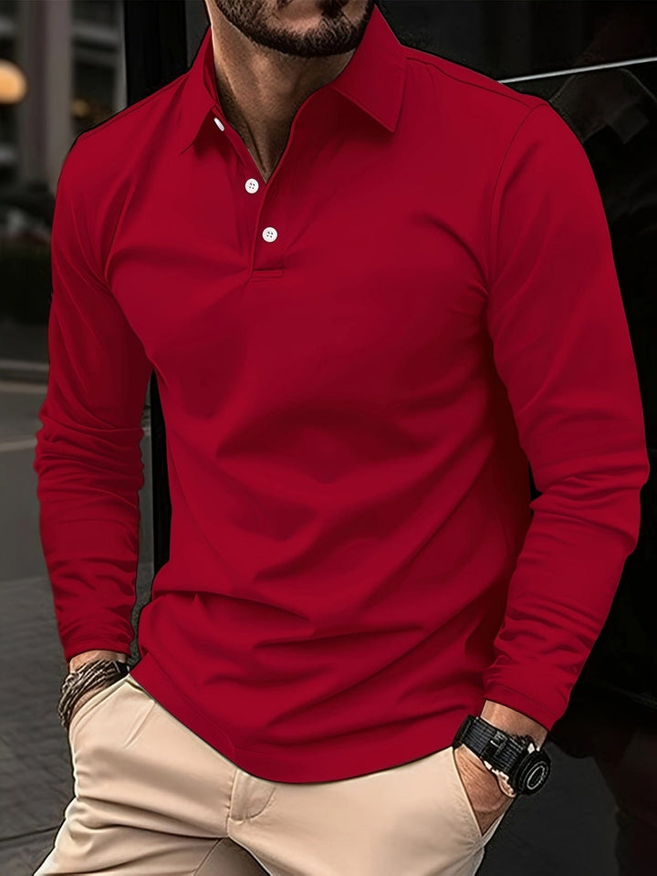 Men's Long-Sleeve Polo – Matthias