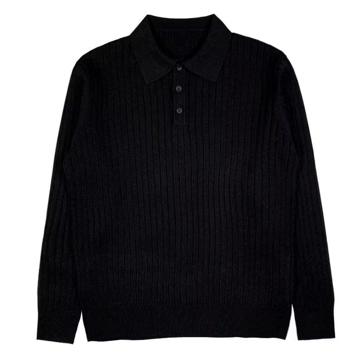 Trendy Men's Autumn Polo Sweater - Oliver