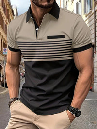 Striped Men's Summer Polo – Damian