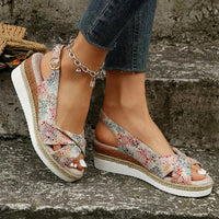 Sturdy Women's Wedge Sandals – Romy