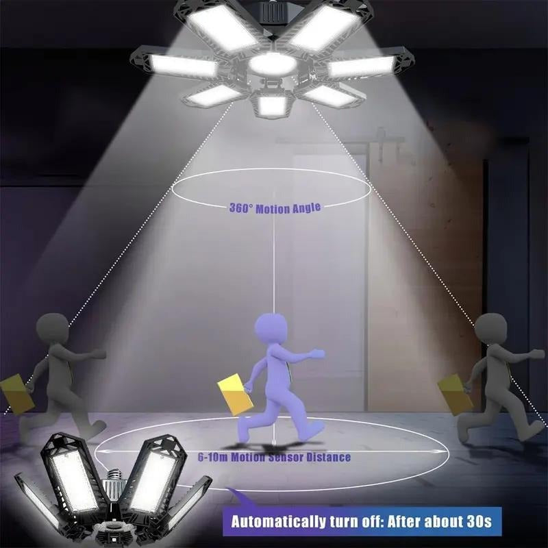 Adjustable LED Panel Light 6500K E26/E27 Garage Workshop Lamp 3