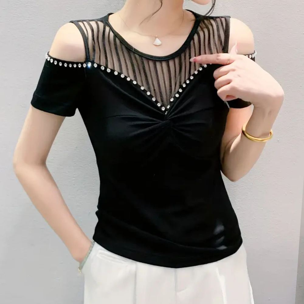 Trendy Cold-Shoulder Top for Women - Fenna
