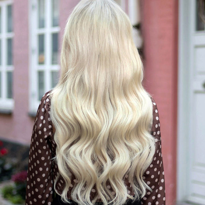 Seamless Hair Extension Strip – SilkLine (Light Ash Blonde 60B)