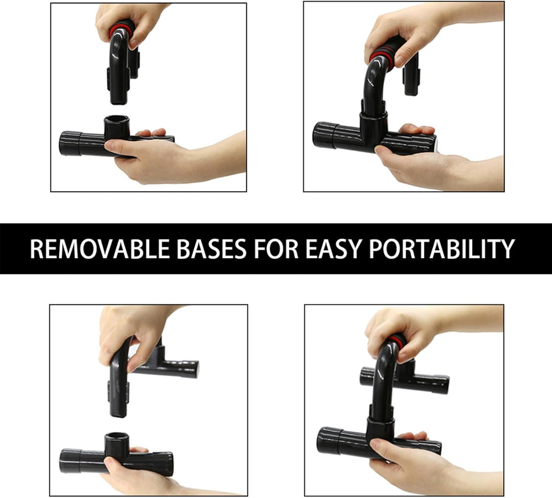 Ergonomic Push-Up Bars with Non-Slip Base