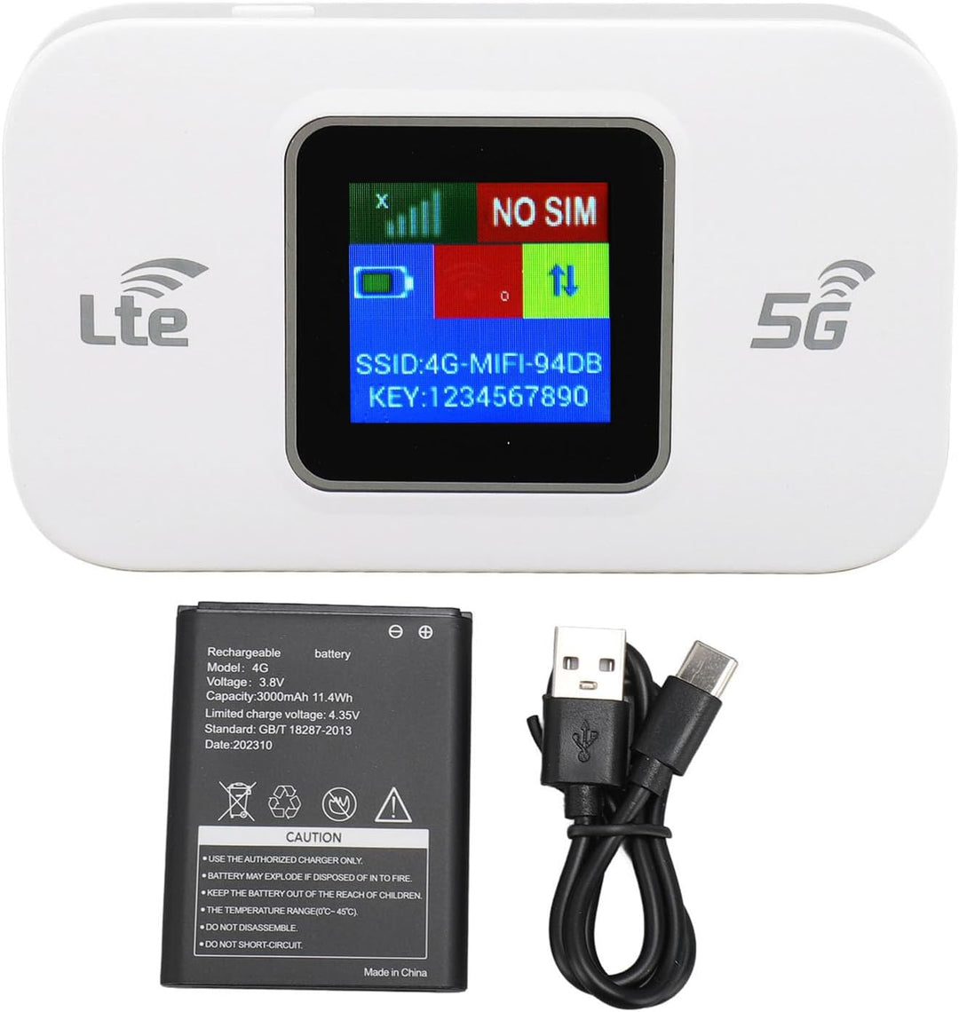 4G LTE USB WiFi Hotspot Modem with 300 Mbps Speed and 3000 mAh Battery – Netvora