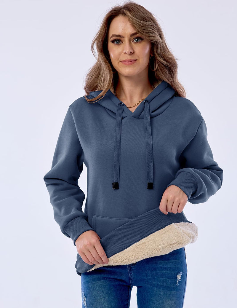 Women's Casual Fleece-Lined Hoodie - Lilly