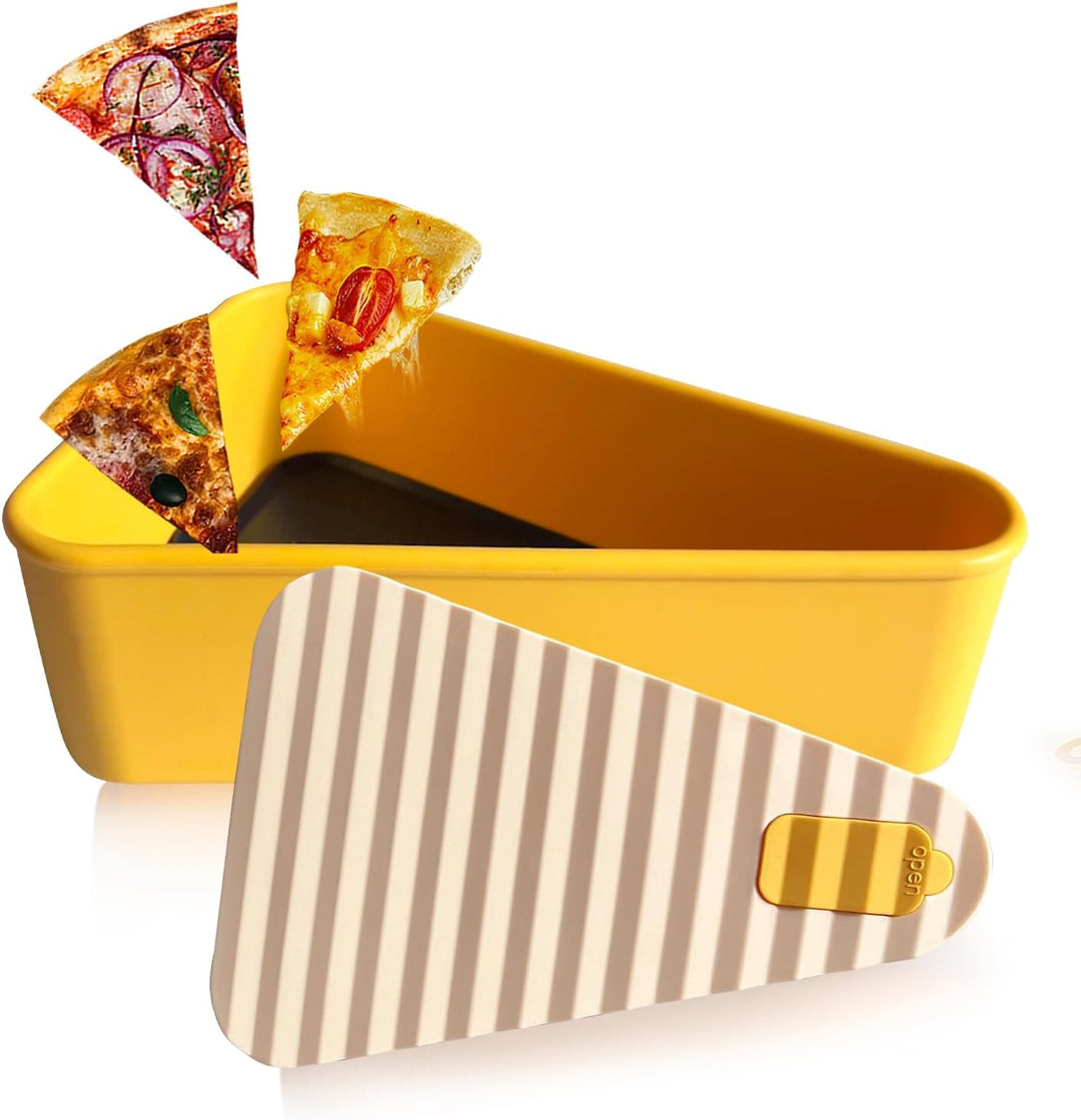Contenedor reutilizable para guardar pizza con 2 bandejas – SliceSafe